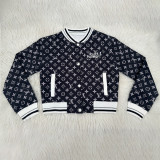 Fashion Single-breasted Printed Embroidery Baseball Jacket