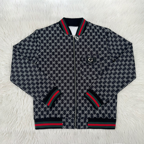 Casual High Quality Zipper Printed Baseball Jacket
