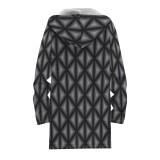 Casual Men's Printed Hooded Fleece Jacket