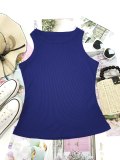 Round Neck Ribbed Tank Top