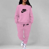 1 Piece Custom Casual Digital Printing Sweatshirt Sportswear Pant Set