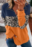 Women Colorblock Sweatshirt Plain Bagggy Matching Tops Fall Clothes