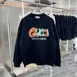 Autumn/Spring Cotton Long Sleeve Printed Pullover Crewneck Sweatshirt