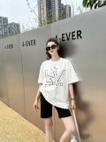 Cotton Short Sleeve Round Neck Printed Tees