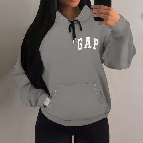 1 Piece Custom Casual Print Drawstring Hoodie Sweatshirts