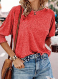 Scoop Neck Long Sleeve Tops for Women 2025 Sexy Pull On T Shirts Tee