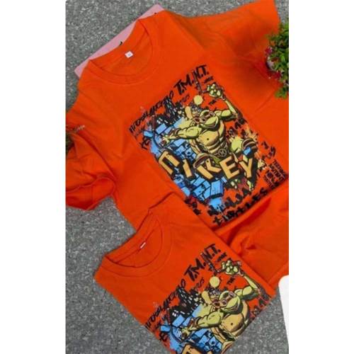 Cotton Short Sleeve Round Neck Printed T Shirt
