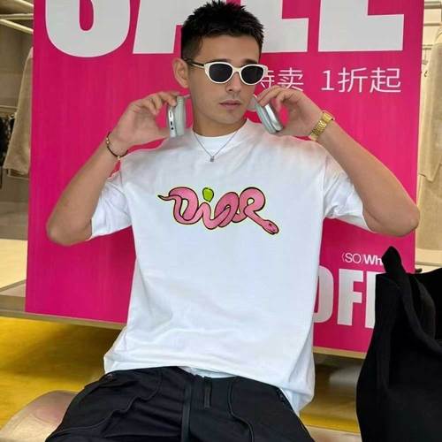 Cotton Round Neck Printed T-shirt With Short Sleeves