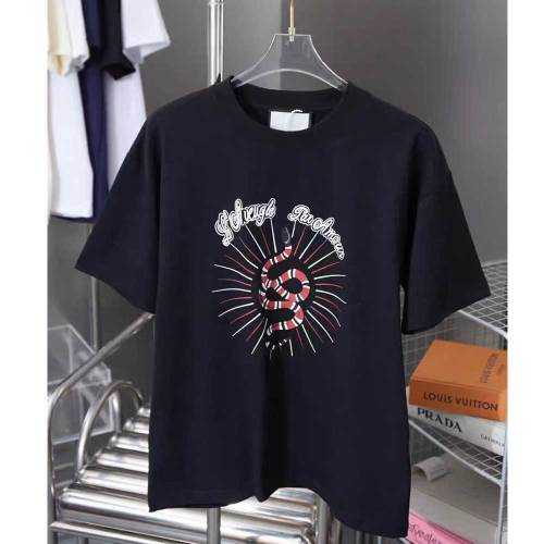 Cotton Round Neck Printed T-shirt With Short Sleeves