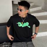Cotton Round Neck Printed T-shirt With Short Sleeves