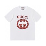 Cotton Round Neck Printed Short Sleeves T-shirt