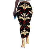 1 Piece Custom Casual Print Long Skirts