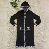Winter Knitted Hooded Long Cardigan Sweater With Pocket