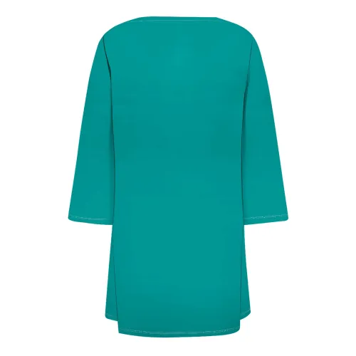 Women's Open Front Cardigan 3/4 Sleeve Draped Ruffles Soft Cover Up