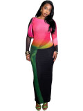 Spring/Autumn Double-layer Mesh Elegant Long Dresses