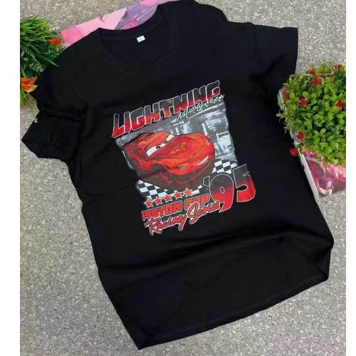 Cotton Round Neck Printed Short Sleeves Graphic T-shirt