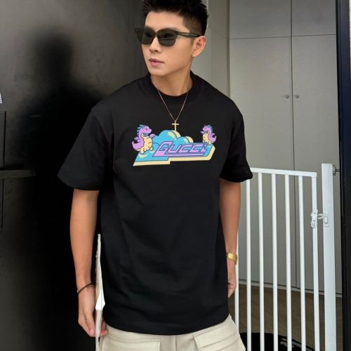 Cotton Round Neck Printed Short Sleeves T-shirt