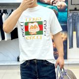 Cotton Round Neck Printed Short Sleeves T-shirt