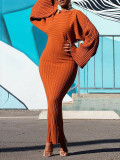 Womens Scoop Neck Long Sleeve Pit Party Dresses
