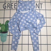 Spring/Autumn Beachwear Padded Printed 2 Piece Long Sleeve Swimwear