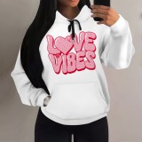 1 Piece Custom Casual Print Long Sleeve Hoodie Sweatshirts