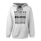 1 Piece Custom Casual Print Long Sleeve Hoodie Sweatshirts