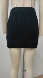 Women's Wool Sweater Skirt Drop Waist Knit Bodycon Mini Skirts
