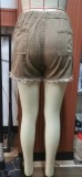 Cut Off Denim Shorts Frayed Distressed Jean Short with Pocket