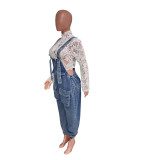 Denim Harem Overalls Brooklyn Jumpsuit