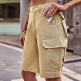 Cargo Denim Shorts