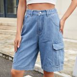 Cargo Denim Shorts