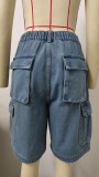 Cargo Denim Shorts