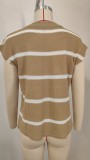 Summer Round Neck Short Sleeve Pullover Knitted Sweater