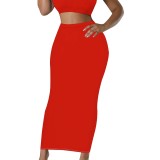 1 Piece Custom Casual Print Long Skirts