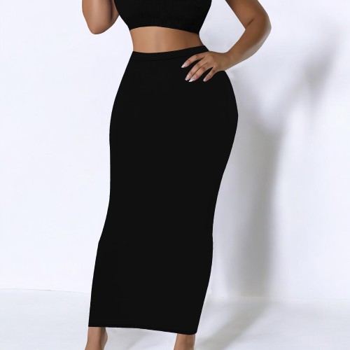 1 Piece Custom Casual Print Long Skirts