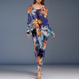 1 Piece Custom Casual Print Long Dresses