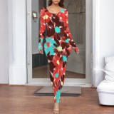 1 Piece Custom Casual Print Long Dresses
