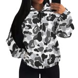 1 Piece Custom Casual Print Long Sleeve Hoodie Sweatshirts