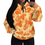 1 Piece Custom Casual Print Long Sleeve Hoodie Sweatshirts