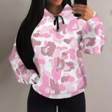 1 Piece Custom Casual Print Long Sleeve Hoodie Sweatshirts