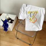 Cotton Round Neck Printed Short Sleeves T-shirt