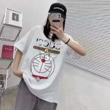 Cotton Round Neck Printed Short Sleeves T-shirt