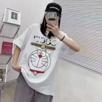 Cotton Round Neck Printed Short Sleeves T-shirt
