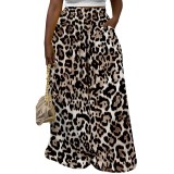 1 Custom Casual Print Long Skirts With Pockets