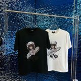 Cotton Round Neck Printed Short Sleeves T-shirt