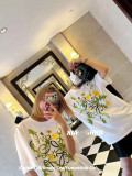 Cotton Round Neck Printed Short Sleeves T-shirt