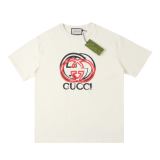 Cotton Round Neck Printed Short Sleeves T-shirt