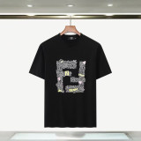 Cotton Round Neck Printed Short Sleeves T-shirt