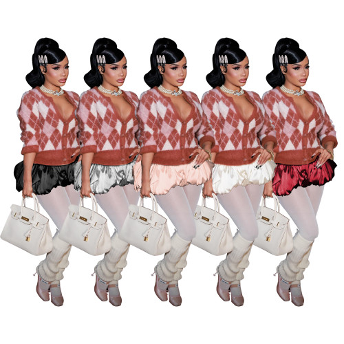 Y2k Ruffle Bubble Mini Skirt Elastic Pleated Puffy Flared Balloon Short Skirts