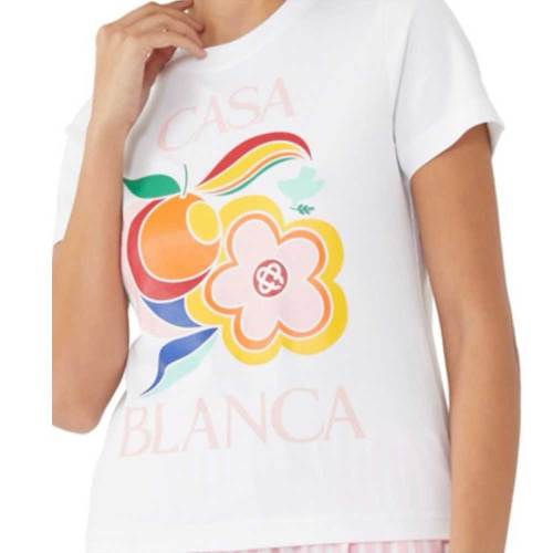 Cotton Round Neck Printed Short Sleeves Tees